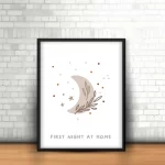 قاب عکس دکوراتیو کودکانه طرح ماه رویایی