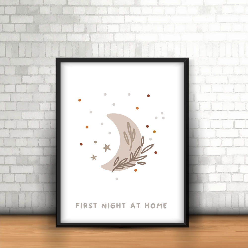 قاب عکس دکوراتیو کودکانه طرح ماه رویایی