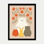 قاب عکس دکوراتیو کودکانه طرح قصه‌ی جنگل - تصویر 3