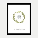 قاب عکس دکوراتیو کودکانه طرح دندونک - تصویر 3