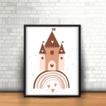 قاب عکس کودکانه طرح قلعه جادویی