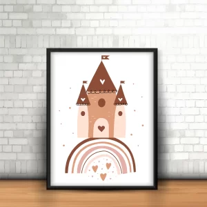 قاب عکس کودکانه طرح قلعه جادویی