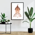 قاب عکس کودکانه طرح قلعه جادویی