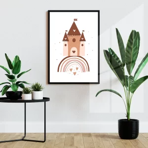 قاب عکس کودکانه طرح قلعه جادویی