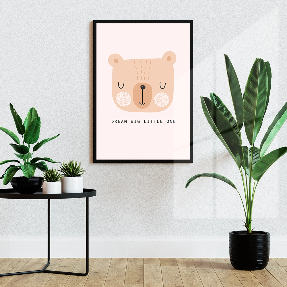 قاب عکس دکوراتیو کودکانه طرح خرس خوابالو