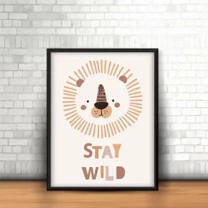 قاب عکس دکوراتیو کودکانه طرح دوست جنگل