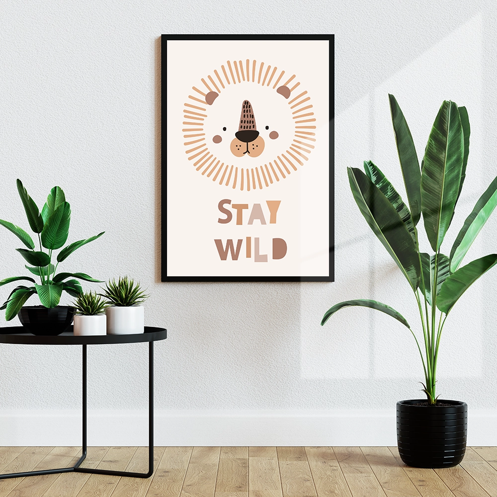 قاب عکس دکوراتیو کودکانه طرح دوست جنگل