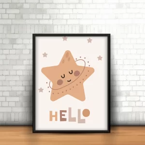 قاب عکس دکوراتیو کودکانه طرح ستاره‌ی من