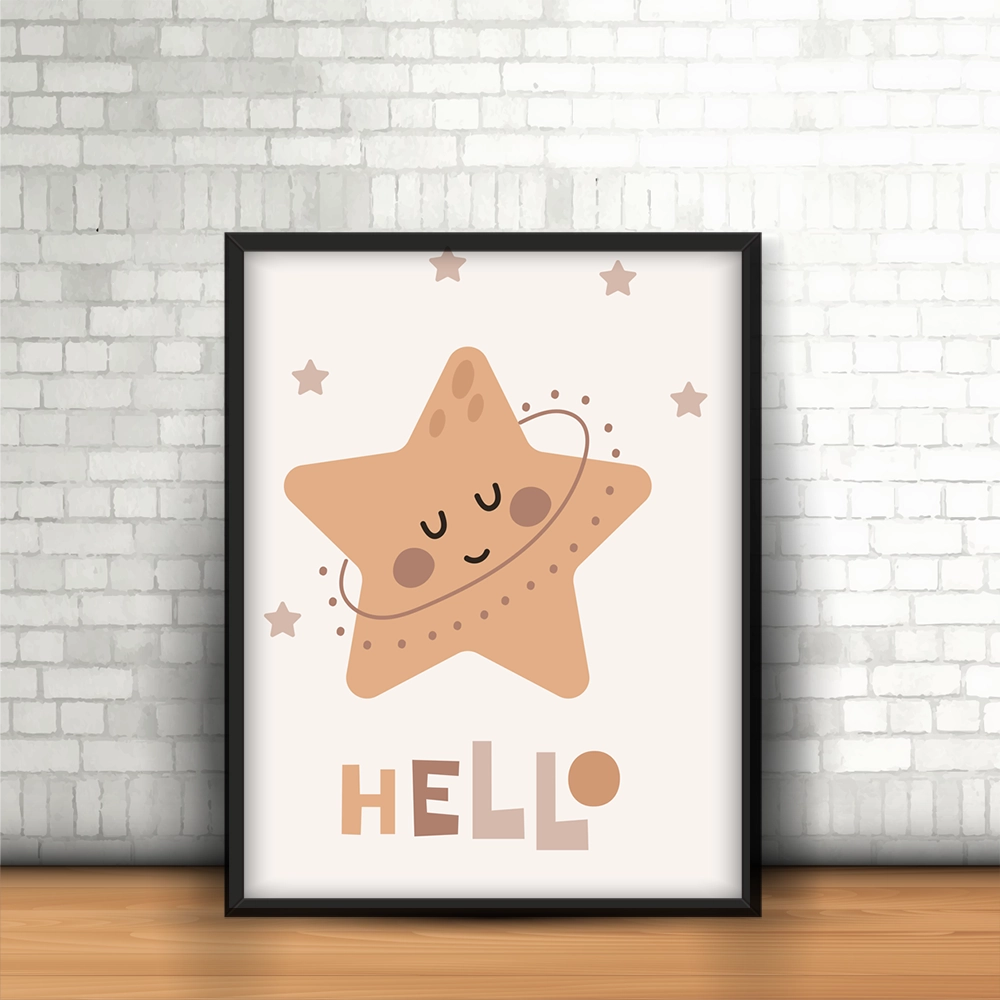 قاب عکس دکوراتیو کودکانه طرح ستاره‌ی من