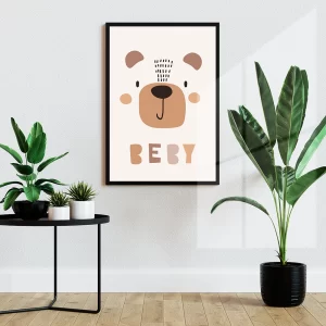 قاب عکس دکوراتیو کودکانه طرح خرس مهربون