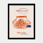 قاب عکس دکوراتیو طرح آشپزخانه‌ی من - تصویر 3