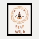 قاب عکس دکوراتیو کودکانه طرح دوست جنگل