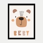 قاب عکس دکوراتیو کودکانه طرح خرس مهربون